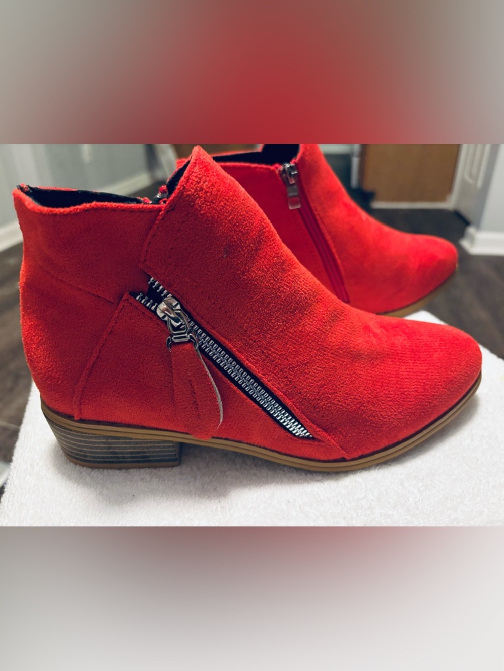 Brand New Ankle Booties By ANYTHING BUT MONDAY -  Size 7 - Heel 1.5” - Box 1C